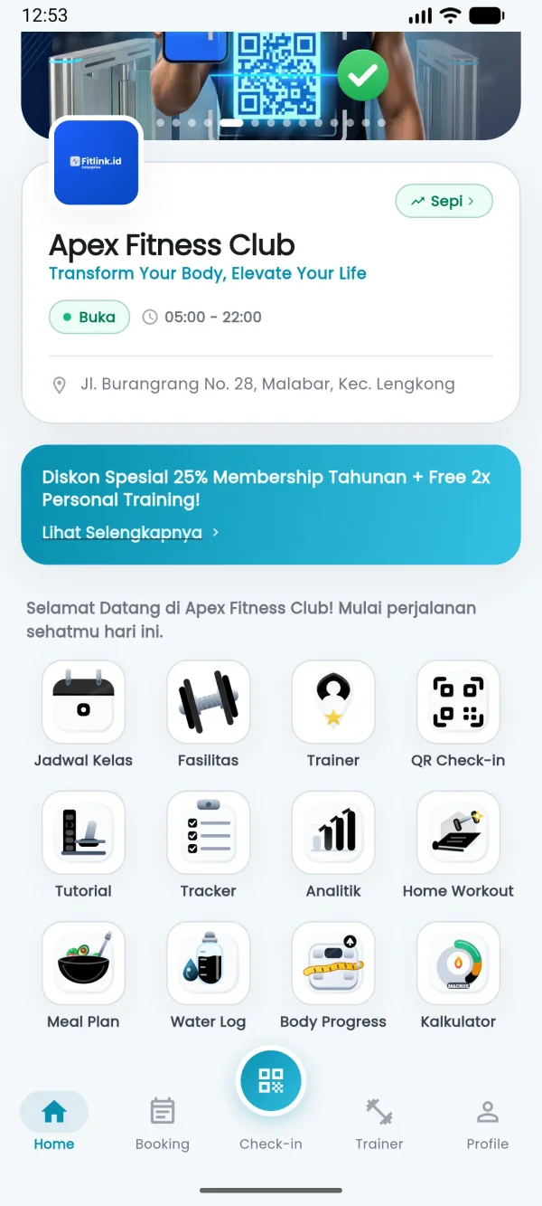 Aplikasi untuk Gym Member